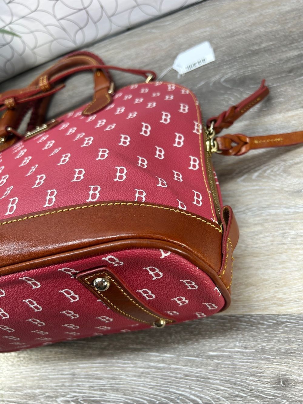7144 Dooney & Bourke Boston Red Sox dome satchel 268887144 - Picture 13 of 14